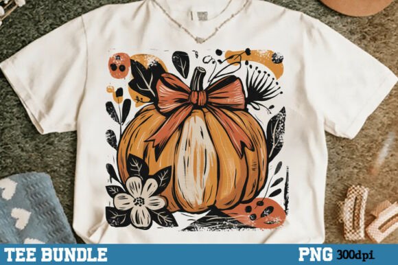 Pumpkin Boho Floral Thanksgiving Png - Image 3