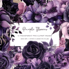 Purple Flowers Watercolor Clipart