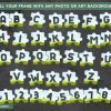 Puzzle Square Letter Canva Frame