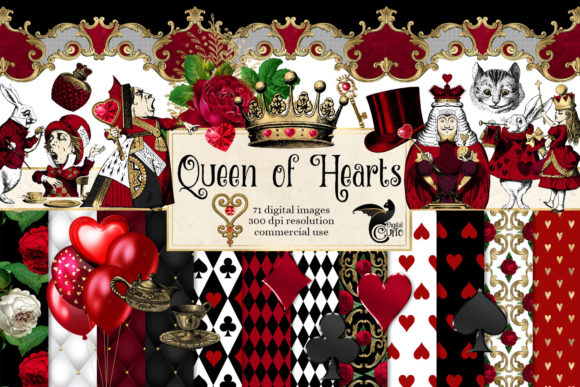 Queen of Hearts Digital Scrapbook Kit