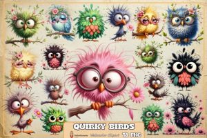 Quirky Birds Sublimation Bundle