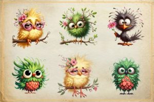 Alternative view of Quirky Birds Sublimation Bundle