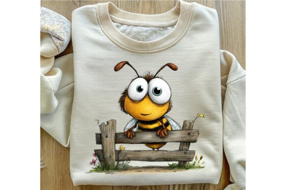 Quirky Funny Bee Clipart - Image 4