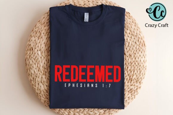 REDEEMED Svg Png Shirt Design, Christian - Image 3