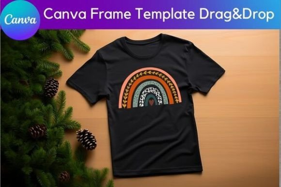 Rainbow Canva Frame Template Bundle - Image 4