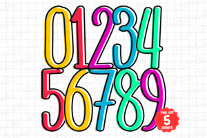 Alternative view of Rainbow School Font