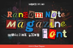 Ransom Note Magazine Font