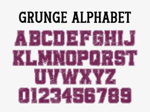 Alternative view of Real Grunge Font