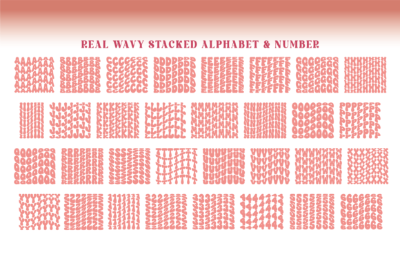 Real Wavy Stacked Font - Image 3