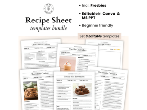 Recipe Book Template 2024