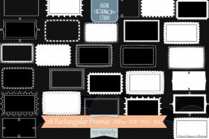 Rectangular Frame White | Border Decor