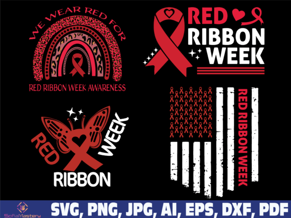 Red Ribbon Week Svg, No to Drugs SVG - Image 7