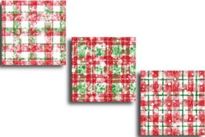 Alternative view of Red and Green Plaid Christmas Pattern