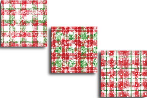 Alternative view of Red and Green Plaid Christmas Pattern