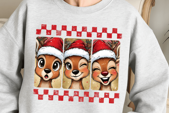 Reindeer Christmas Brushstroke Png - Image 5