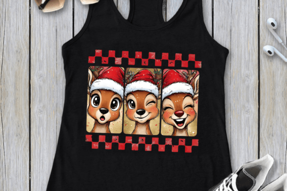 Reindeer Christmas Brushstroke Png - Image 7