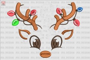 Reindeer Christmas Embroidery
