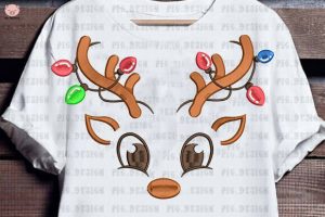 Alternative view of Reindeer Christmas Embroidery