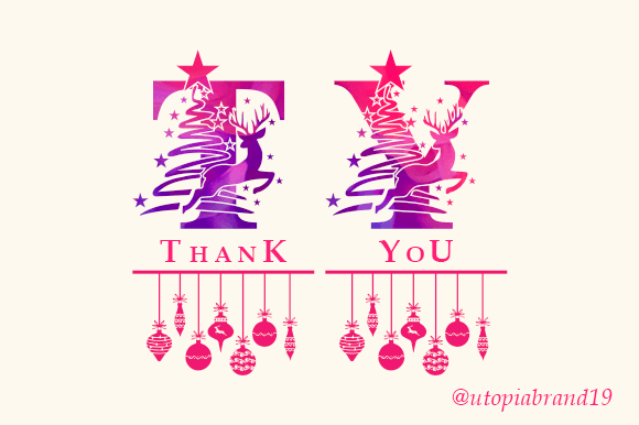 Reindeer Christmas Monogram Font - Image 6