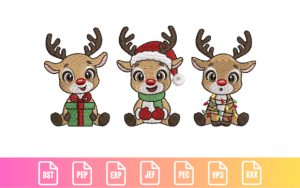 Reindeer Joy Trio