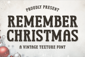 Remember Christmas Font