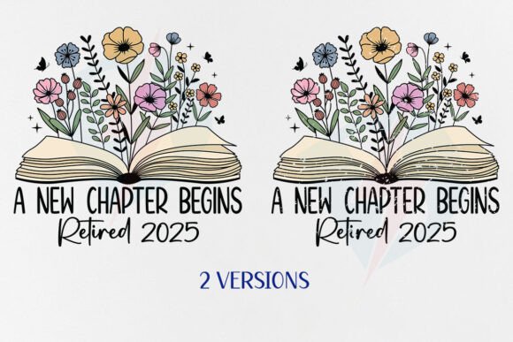 Retired Teacher 2025 Retirement Book PNG - Image 2