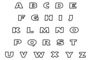 Alternative view of Retro Block Applique Embroidery Font