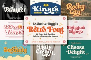 Retro Bundle Collection Font