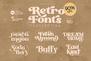 Retro Fonts Collection Font