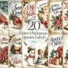 Retro Christmas Quotes Labels Bundle