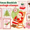 Retro Christmas Stamp Bookish Christmas