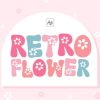 Retro Flower Font