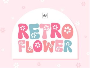 Retro Flower Font