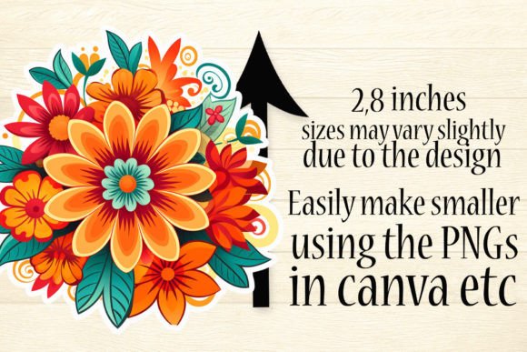 Retro Flower Stickers - Image 4