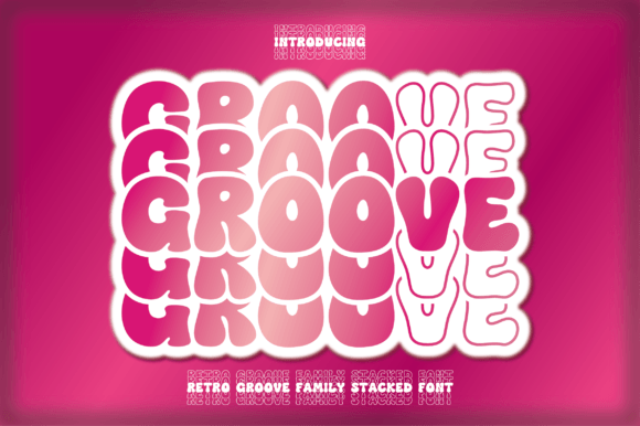 Retro Groove Stacked Font