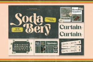 Alternative view of Retro Groovy Bundle Font