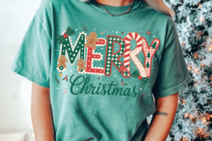 Retro Merry Doodles Png, Christmas Png