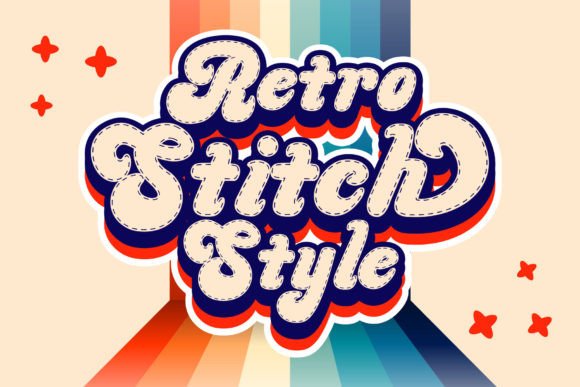 Retro Stitch Font - Image 3