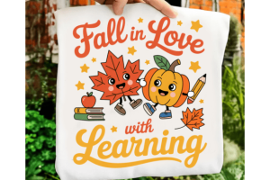 Alternative view of Retro Teacher Pumpkin, Fall Thanksgiving