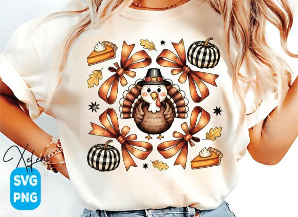 Retro Thanksgiving Png, Fall Pumpkin Svg - Image 3