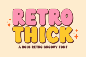 Retro Thick Font