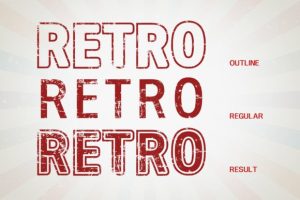 Alternative view of Retro V4 Font