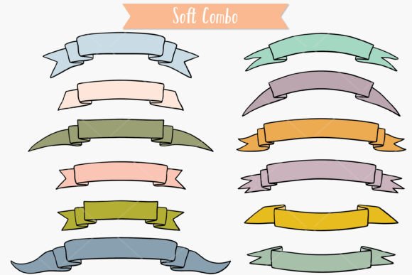 Ribbon Banner Color, Decorative Scroll - Image 3