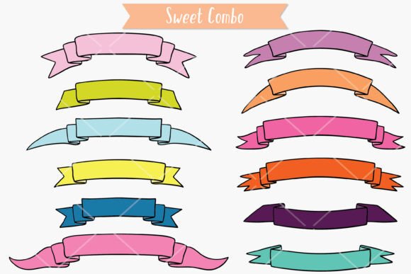 Ribbon Banner Color, Decorative Scroll - Image 4