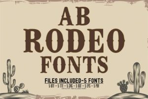 Alternative view of Rodeo Bundle Font