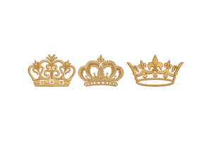 Alternative view of Royal Crown Embroidery Bundle