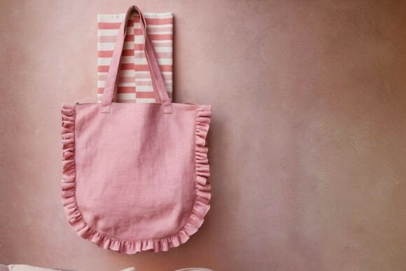 Ruffle Tote Bag Sewing Pattern Beginner - Image 2