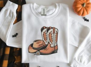 Alternative view of Rustic Western Cowboy Boots Embroidery