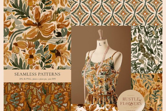 Rustle of Flowers Autumn Floral Wreaths - Image 2