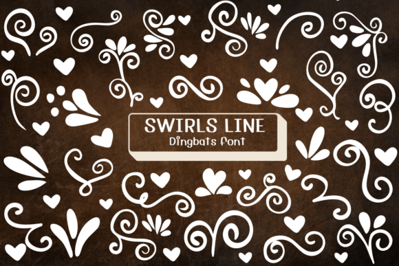Swirls Line Font